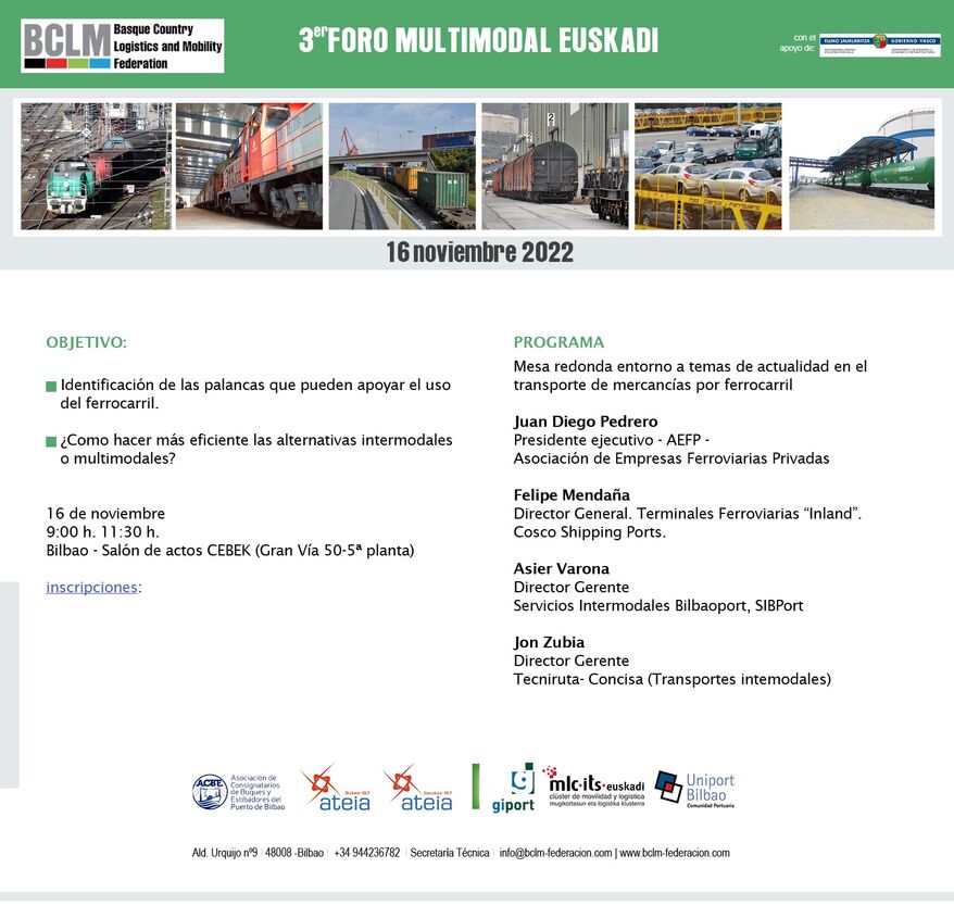 3er Foro Multimodal Euskadi - Programa